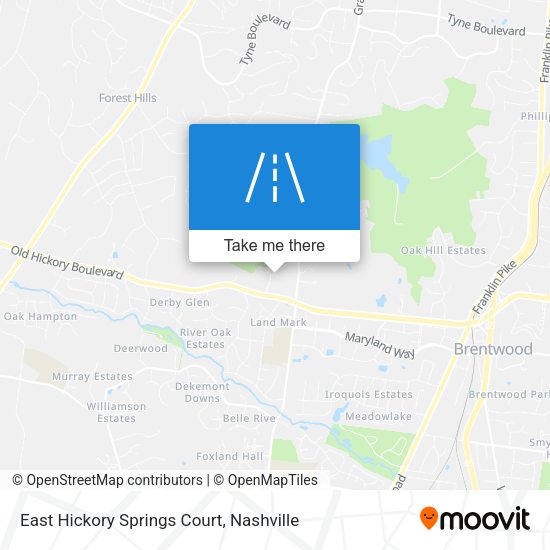 East Hickory Springs Court map