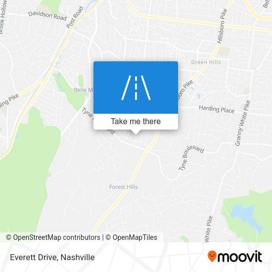 Mapa de Everett Drive
