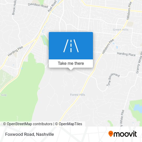 Mapa de Foxwood Road