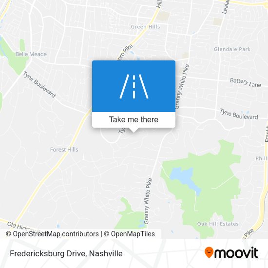 Mapa de Fredericksburg Drive
