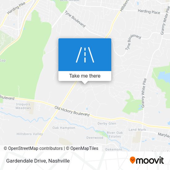 Mapa de Gardendale Drive