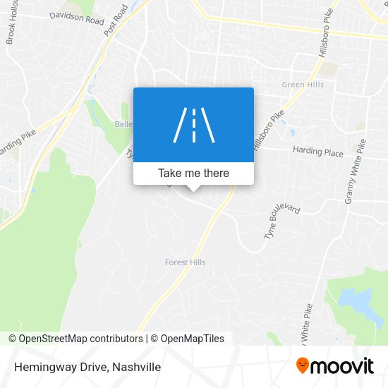 Mapa de Hemingway Drive