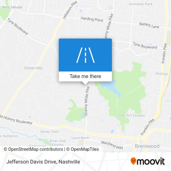 Jefferson Davis Drive map