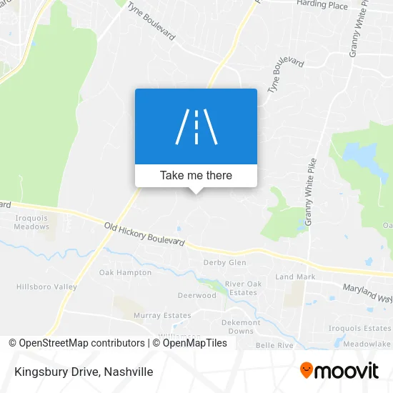Kingsbury Drive map