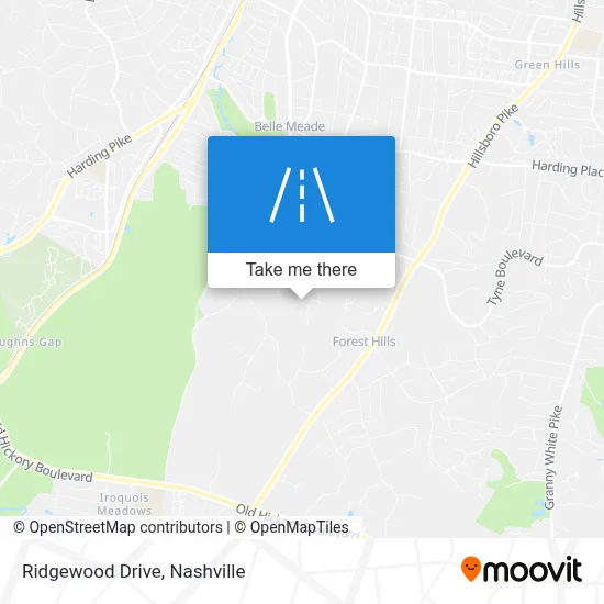 Ridgewood Drive map