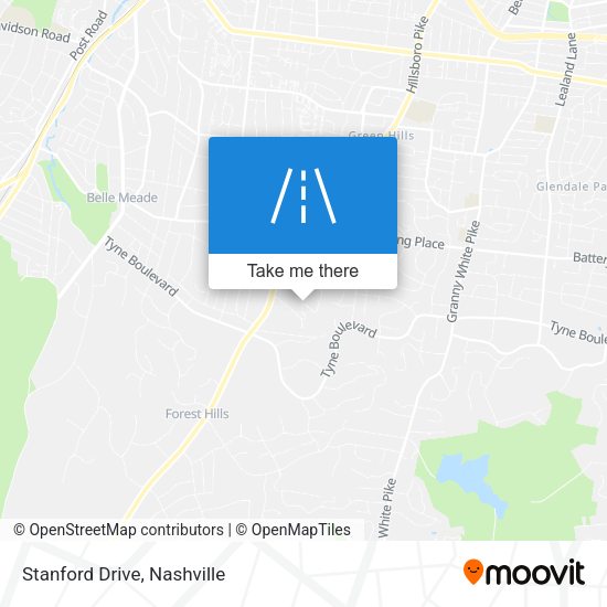 Mapa de Stanford Drive