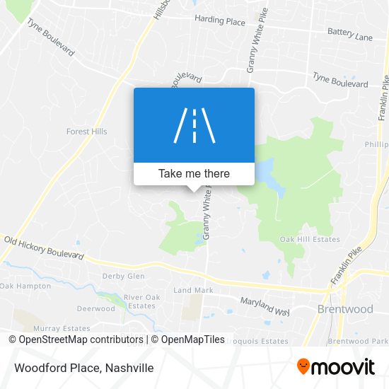 Mapa de Woodford Place