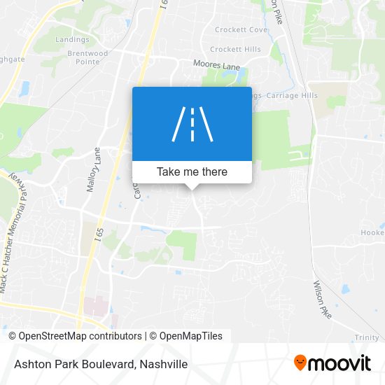 Ashton Park Boulevard map