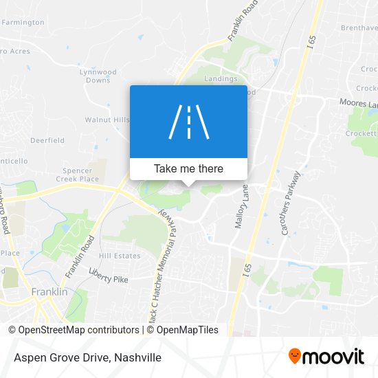 Aspen Grove Drive map
