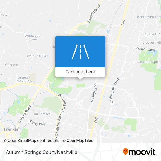 Autumn Springs Court map