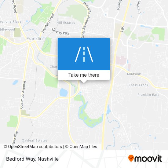 Bedford Way map