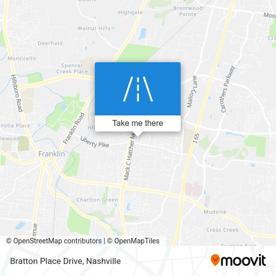 Mapa de Bratton Place Drive