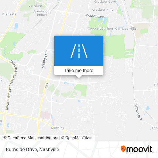 Mapa de Burnside Drive