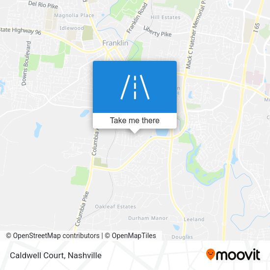 Mapa de Caldwell Court