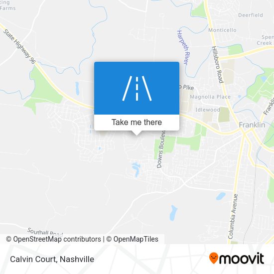Mapa de Calvin Court