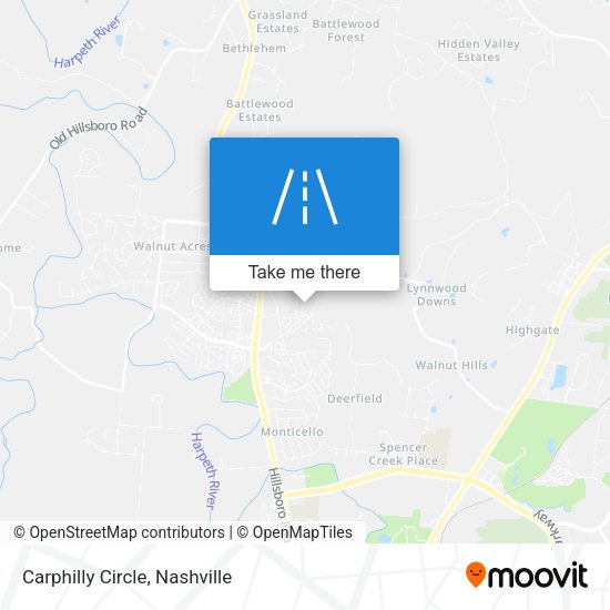 Mapa de Carphilly Circle