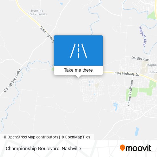 Championship Boulevard map