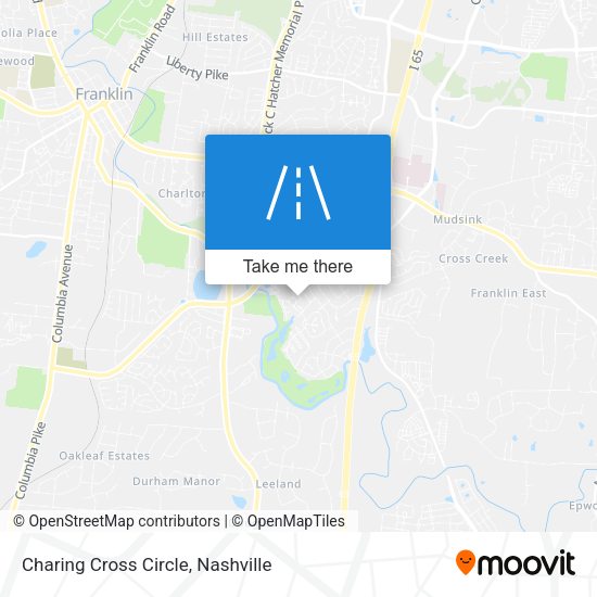 Charing Cross Circle map