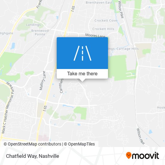 Chatfield Way map