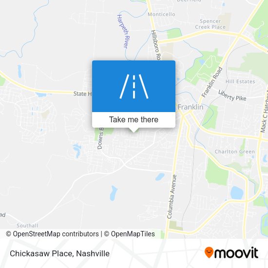 Mapa de Chickasaw Place
