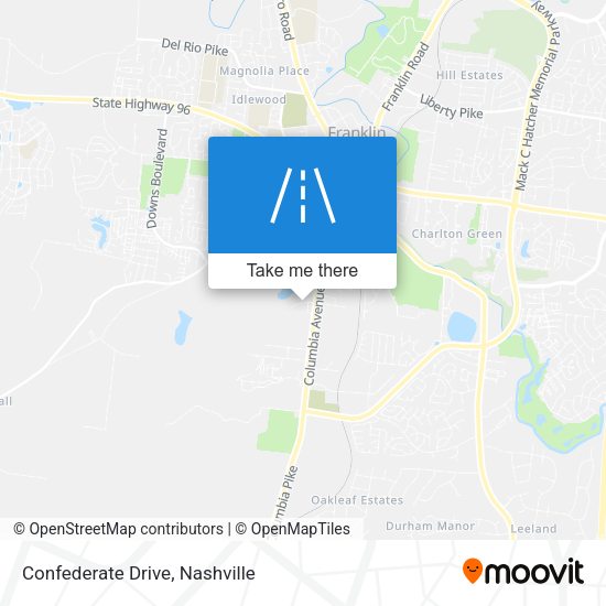 Mapa de Confederate Drive