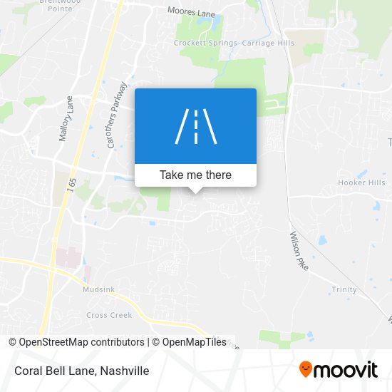 Mapa de Coral Bell Lane