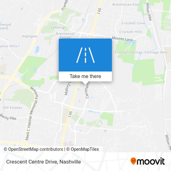 Crescent Centre Drive map