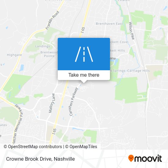 Crowne Brook Drive map