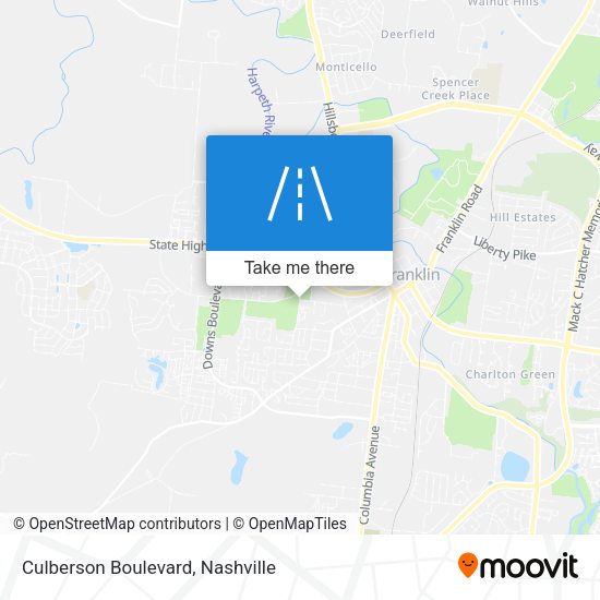 Culberson Boulevard map