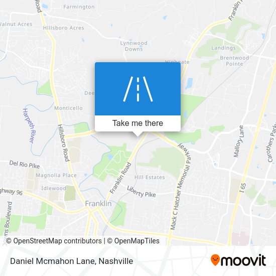 Daniel Mcmahon Lane map
