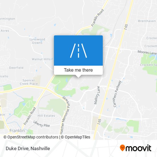 Duke Drive map