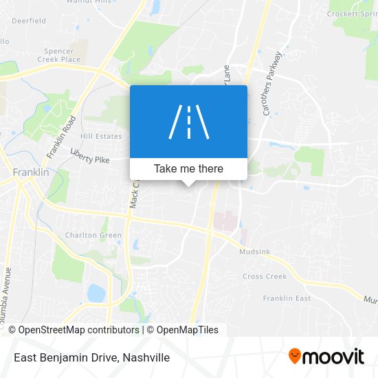 Mapa de East Benjamin Drive
