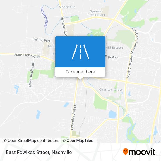 East Fowlkes Street map