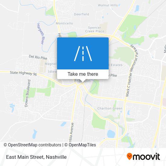 Mapa de East Main Street