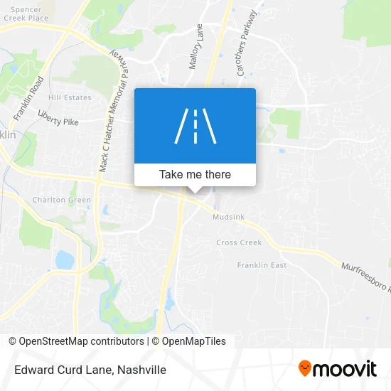Edward Curd Lane map