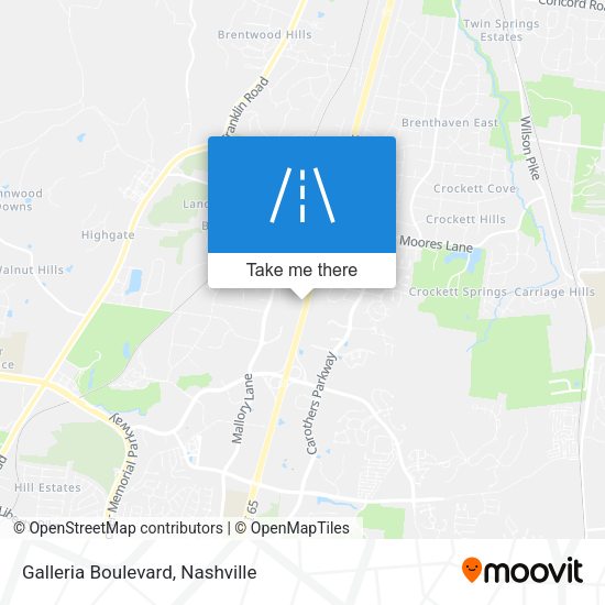 Galleria Boulevard map
