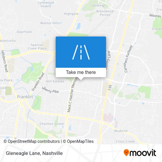 Mapa de Gleneagle Lane