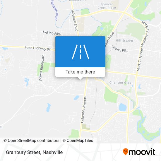 Mapa de Granbury Street