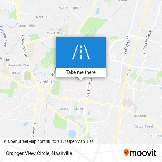 Granger View Circle map