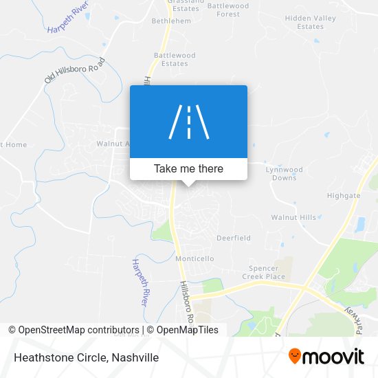 Heathstone Circle map