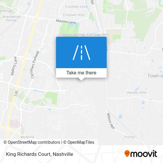 King Richards Court map