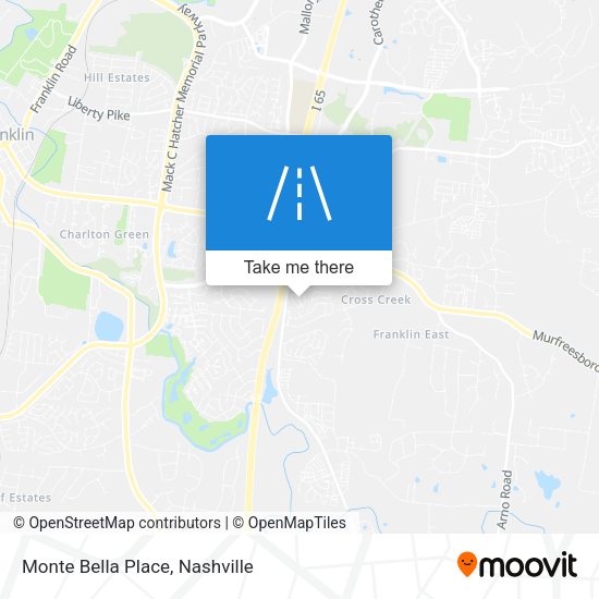 Mapa de Monte Bella Place
