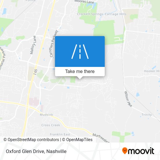 Mapa de Oxford Glen Drive