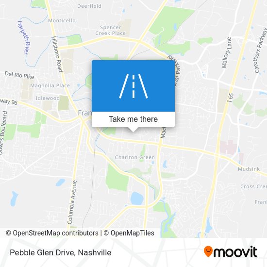 Pebble Glen Drive map