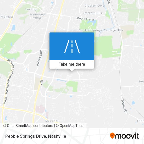Pebble Springs Drive map