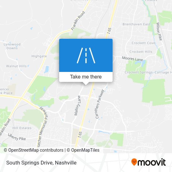 South Springs Drive map