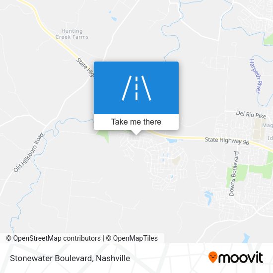 Stonewater Boulevard map