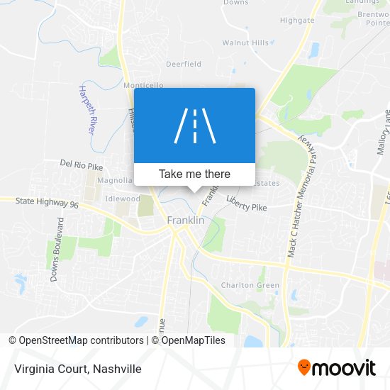 Mapa de Virginia Court