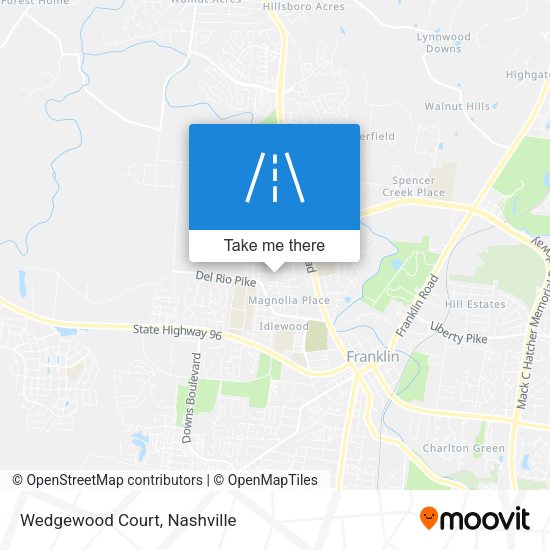 Mapa de Wedgewood Court