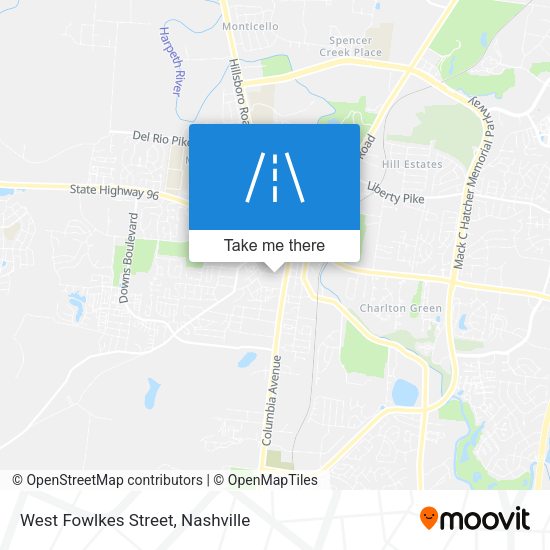 Mapa de West Fowlkes Street